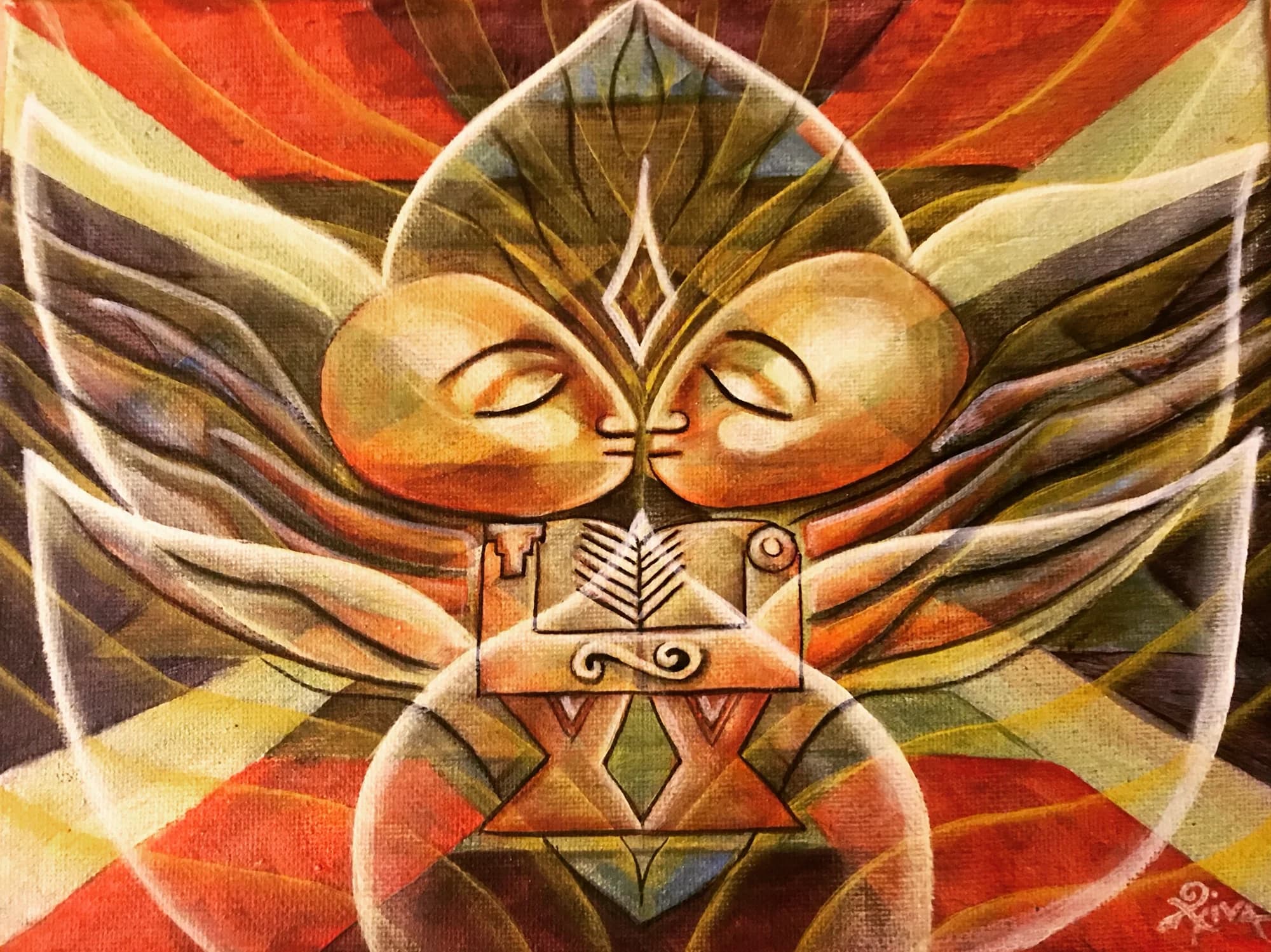 Sacred Union — painting by Ximena Xaguar