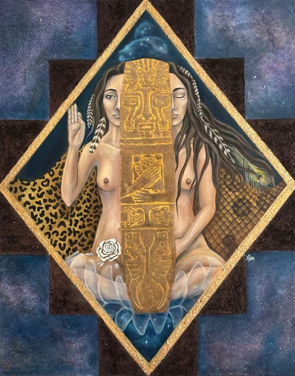 Ximena in the Ernst Fuchs atelier lineage
