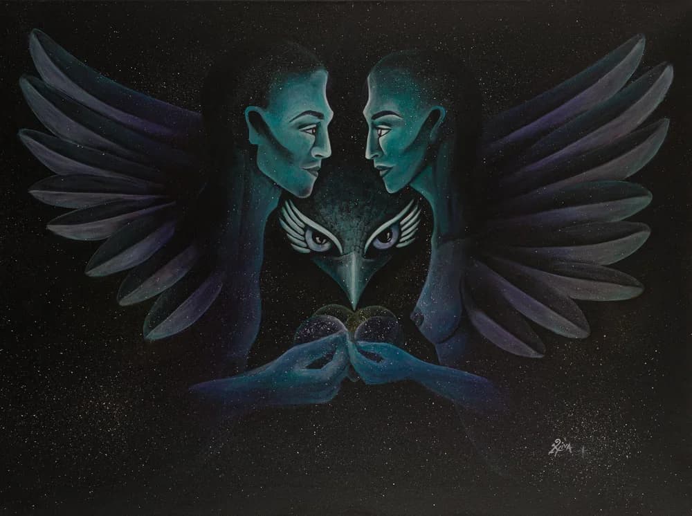 Soul Agreement — painting by Ximena Xaguar